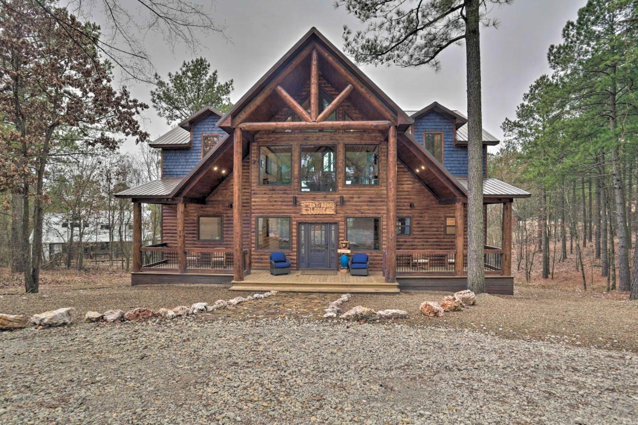 Luxe 'Great Bear Lodge' With Spa, Fire Pit, And Views! Broken Bow Buitenkant foto